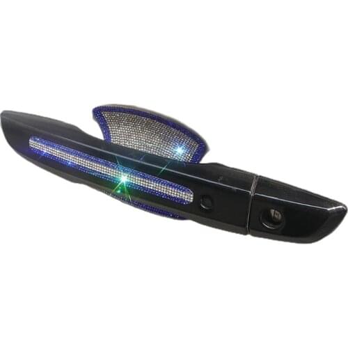 2x Stylish Crystal Rhinestone Door Handle Cover Trim Protector Decal Accessory Scratches Protector Films