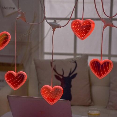 Led light network red tunnel mirror light courtyard homestay waterproof house bar romantic layout CD50 W02