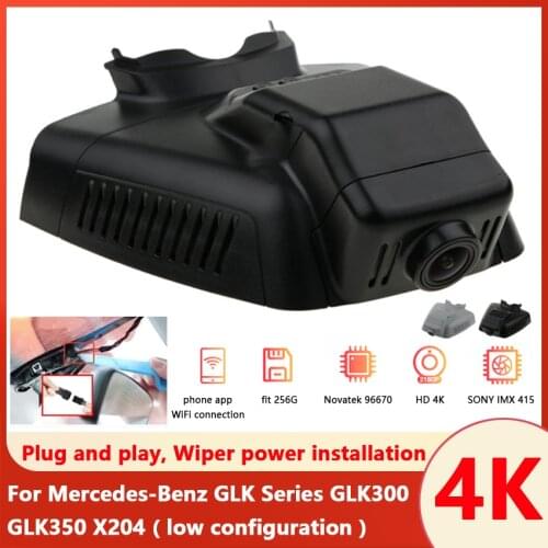 Plug and play Car DVR Video Recorder Dash Cam Camera HD 4K For Mercedes-Benz GLK Series GLK300 GLK350 X204 ( low configuration )
