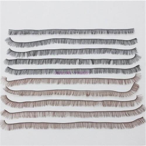 10set 200pcs Kids DIY Doll False Eyelashes 5 Colors Eye Lash Dolls Accessories Black Brown White Gold Tawny Children Toy