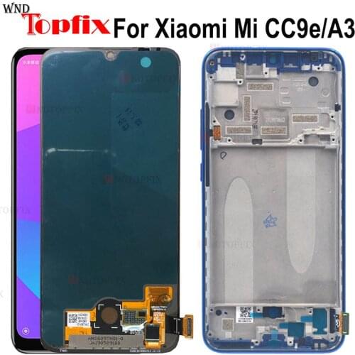 100% Tested LCD For Xiaomi Mi CC9E LCD Display Touch Screen Digitizer Assembly For Xiaomi MI A3 LCD Screen Replacement
