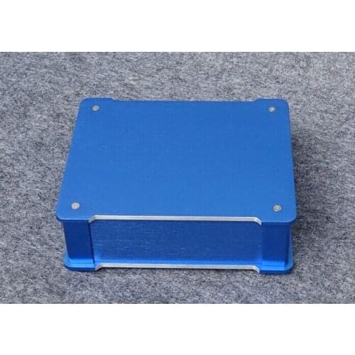 Free ship Charm blue all-aluminum power amplifier chassis, decoder chassis, amp case BZ2207L