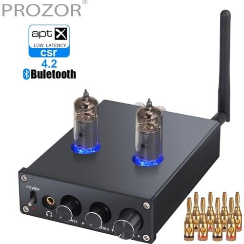 Bluetooth Stereo Audio Amplifier 2 Channel Mini Hi-Fi Class D Integrated Digital Power Amp with Bass & Treble Control AptX-LL