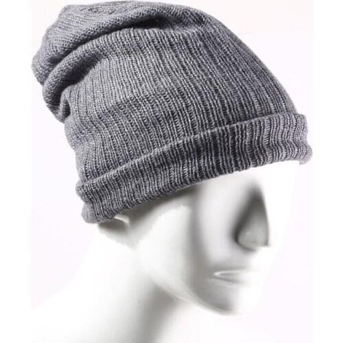 Men Autumn winter beanies hat ladies knitted wool Skullies casual cap solid colors Snowboard Skiing Skating Warm Knitted Cap