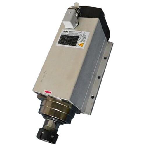 GDF60 flange spindle motor 7.5KW ER32 SQUARE AIR COOLED SPINDLE MOTOR for wood engraving