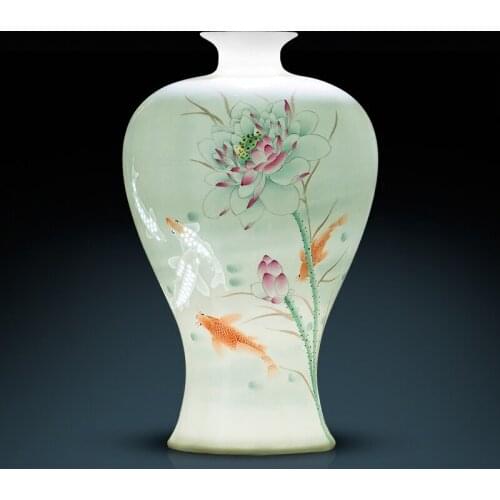 Jingdezhen Ceramic Vases Masters Of Chinese Style Hand-painted Annual Living Room Crafts Flower vase collection porcelain vase