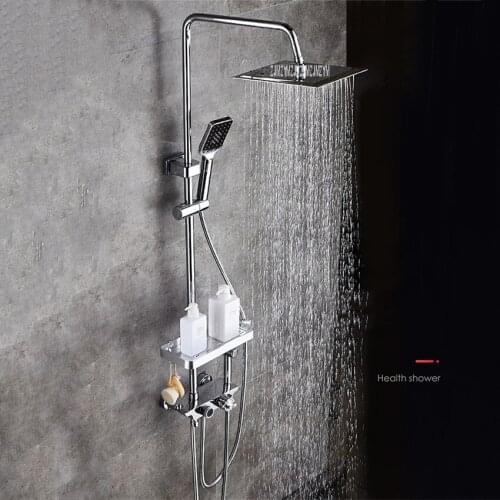 ZJ-3180 ZJ-3182 Multifunctional Four Gear Adjustment Brass Hand Rain Shower Kit Set Intelligent Constant Temperature Control