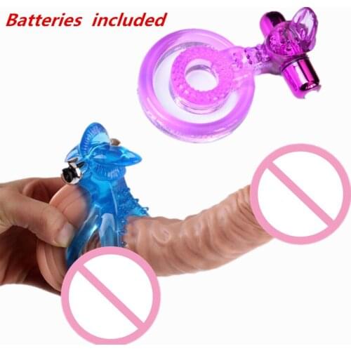 Reusable Condoms Vibrator Cock Ring Penis Sex Products Cockring Sleeve Sex Toys Dual Stimulate Intimate Scrotum Binding ST102