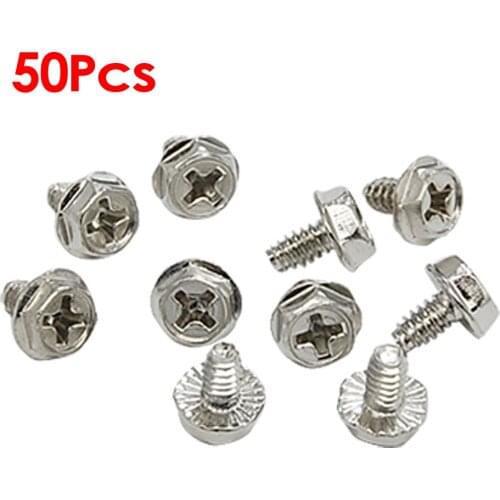 MYLB 50 PCS Quadrex Head Short Computer Case Motherboard Screws