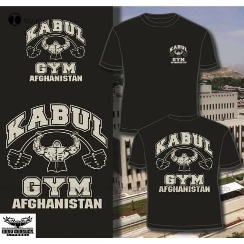 New Us Military Base Kabul Gym Afghanistan T-Shirt Cotton Tee Shirt
