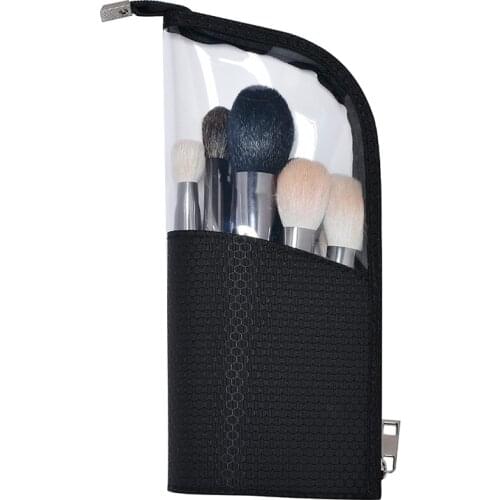 New Arrival Women Travel Cosmetic Makeup Brush Holder Bag Zipper Pouch Portable Waterproof Small Toiletry Bag Beauty Case