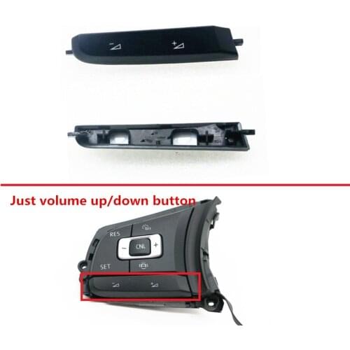 READXT Car Steering wheel mutifuncional control Voice Volume up down button replacement decorative cover For Golf 7 MK7 VII