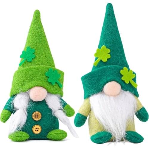 Swedish Gnome Patricks Day Stuffed Gnome Plush Doll Swedish Nisse for Saint B
