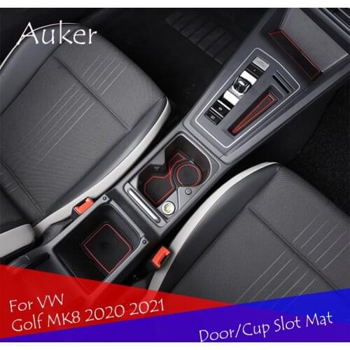 Car Door Slot Gap Silicone Carpet Mat Cover Stickers Styling Accessories For VW Golf MK8 2020 2021