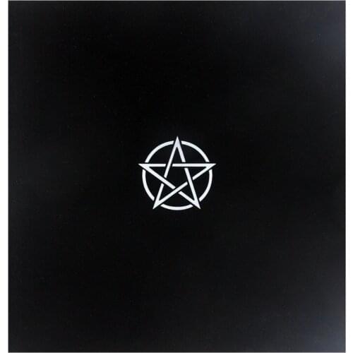 Pentagram Tarot Tablecloth Velvet Altar Tarots Cloth Pentacles Divination Astrology Board Game Pentacles Vintage Tarots Card Mat