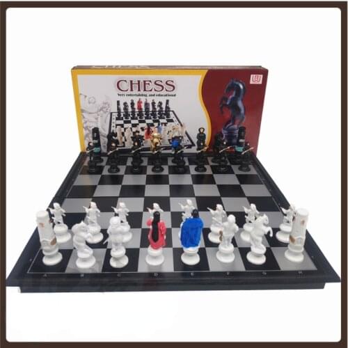 Fold Professional Chess Game Board High Quality Educational Toys Chess Magnetic Plastic Ornament Juegos De Mesa Travel Games