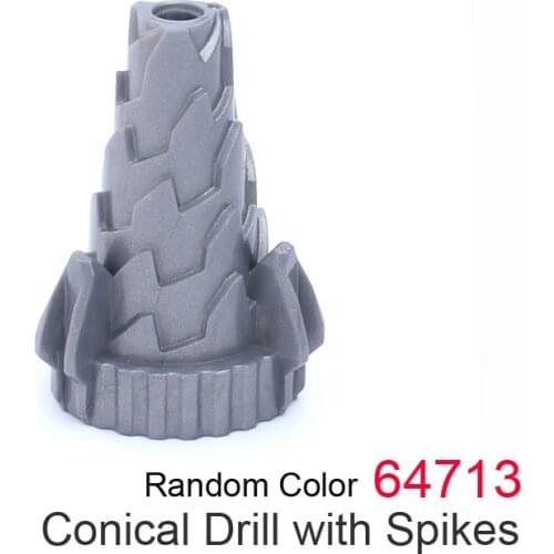Technical Conical Drill with Spikes Building Blocks Brick MOC Parts Toys For Kids Machine Educational Robot Gift 64713 5pcs/Lot