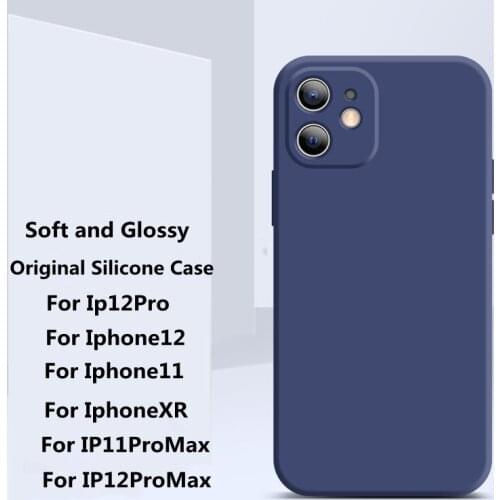 Blue Armor Cellphone Bumper Cover for Iphone 8 7 XR 11 12 Pro Max Protection Case Original Luxury Cute Liquid Silicon Black Case