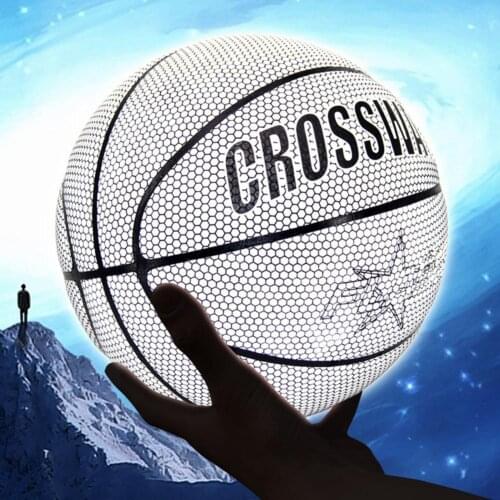 1 Set Size 7 Crossway Basketball Luminous Skid Resistance No Deformation Training Basketball Anti-Abrasion Practicing Basketball