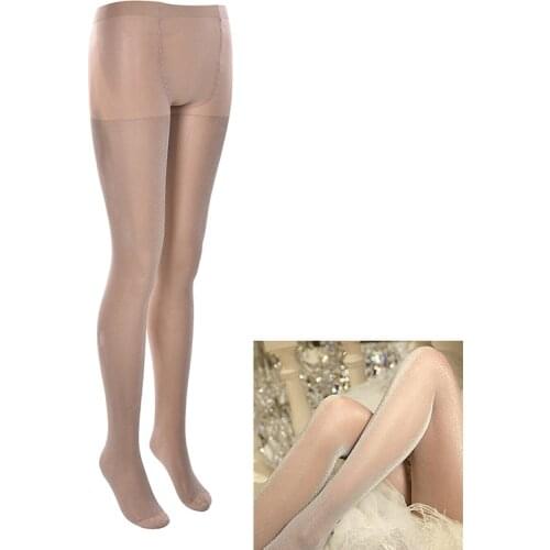 1Pcs Women Ladies Sexy Charming Shiny Pantyhose Glitter Stockings Womens Glossy Thin Tights Summer Autumn