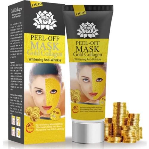 24K Gold Collagen Facial Face Mask Anti Aging Remove Wrinkle Mee-eter High Moisture Remover Krimpen Porie Huidverzorging TSLM1