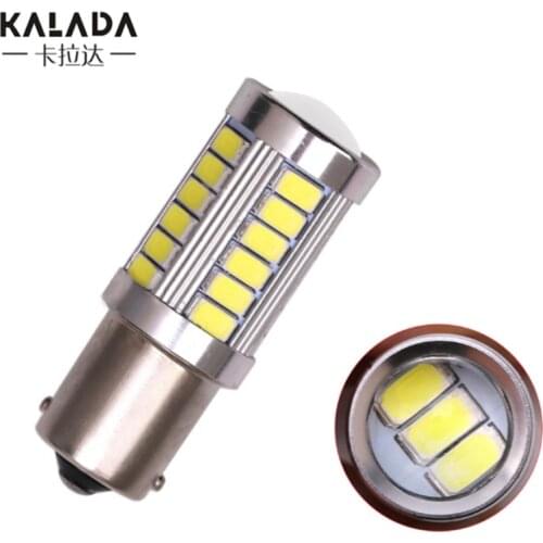 2pcs High Bright Motorcycle Brake Light Turn Bulb S25 1156 BA15S P21W 1157 BAY15D P21 5W For Auto Stop Lamp 12V DC With Lens Red