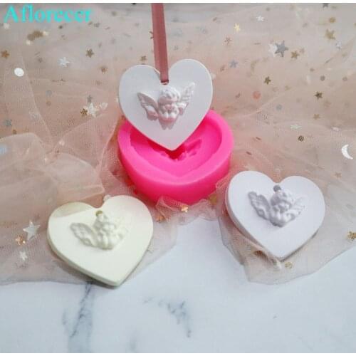 3D Angel Wings Aromatherapy DIY Plaster Mold Silicone Mold Pastry Chocolate Mold Kitchen Bakeware Fondant Cake Mold