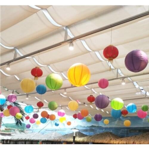 5pcs 6/8/10/12/16Inch Round Chinese Paper Lantern Birthday Wedding Decor Gift Craft DIY Lampion Hanging Ball Party Easter Supply