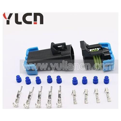 5sest 5 Pin/Way Male Female Auto Super Waterproof Electrical Connectors Plug for car