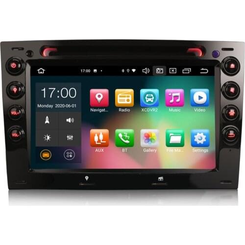 7" Android 10.0 OS Car DVD Multimedia GPS Radio System Player for Renault Megane 2003-2010 with Built-in DSP Amplifier System
