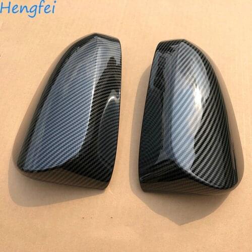 HengFei car accessories for Toyota Yaris 2012~2019 models Carbon fiber Rearview mirror cover Rearview mirror housing