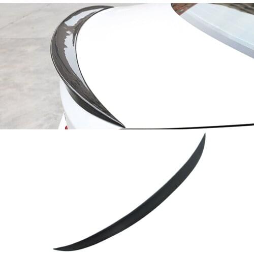 Car Accessories Carbon Fiber Rear Spoiler Tail Wing Trunk Trim Diffuser Cover Sticker Decoration for BMW 3 Series F30 2011-2019