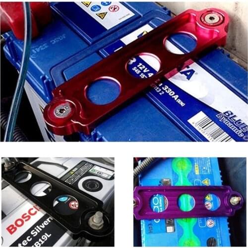 Car Racing Battery Tie Down Hold Bracket Lock Anodized Car modified aluminum battery rack buckle Anodized for Car Accessories