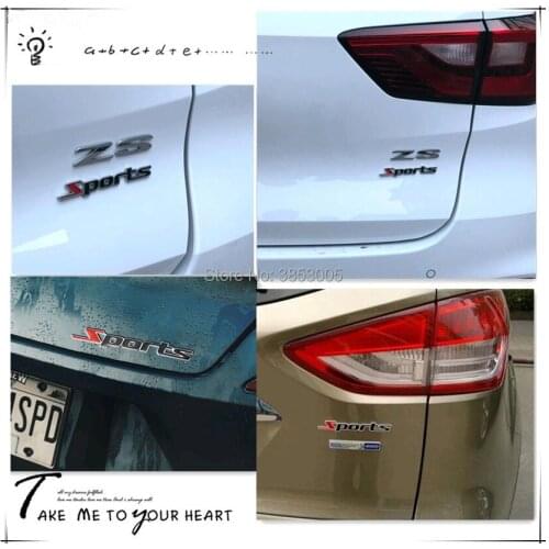 Car styling sport Logo Emblem Badge Decal Sticker for ford focus 2 kia rio hyundai creta solaris lifan x60 skoda octavia a5