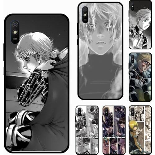 Armin Arlert Attack on Titan For Xiaomi Redmi Note 9 Pro 8 Note 10 Pro 8T 9S Cover For Redmi 9T 9A 9C K40 6A 7A 8A Case