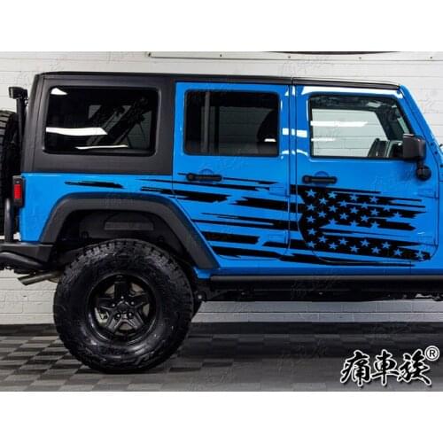 FOR Jeep Wrangler car sticker body hood personalized custom flag decoration decal film
