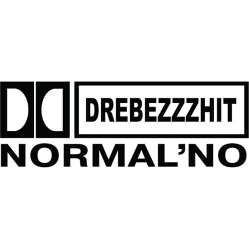 Drebezzzhit Normalno Funny Decals High Quality Car Decoration Personality Pvc Waterproof Decals Black/white, 29cm*10cm