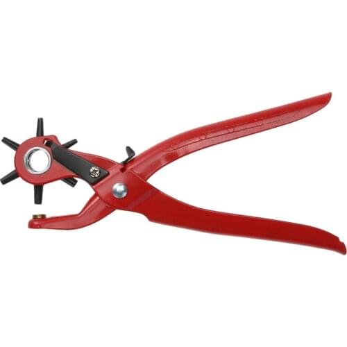 Belt Hole Puncher Tool for Leather Leathercraft Holes Punching Machine 3-in-1 Hand Pliers Leather Tools Strap Craft Tools