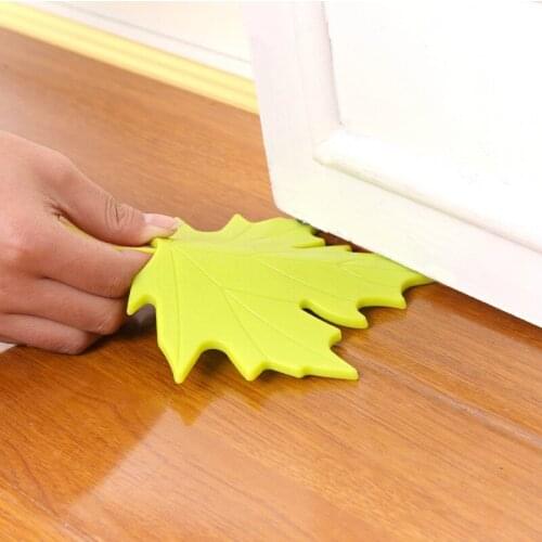 Creative Home Furnishing Falling Leaves Shape Anti-collision Children Anti-pinch Hand Door Stop Door Block Home Decoration