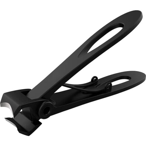 Nail Clipper Set Black Stainless Steel Wide Jaw Opening Manicure Fingernail Cutter Thick Hard Ingrown Toenail Trimmer Scissors