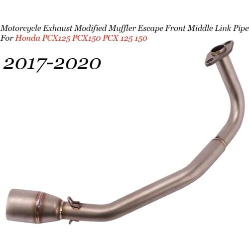 Motorcycle Exhaust Modified Muffler Escape Front Middle Link Pipe For Honda PCX125 PCX150 PCX 125 150 2017 2018 2019 2020 Years