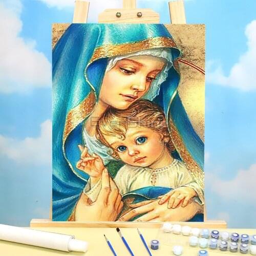 Angel Religion Painting By Numbers Package Oil Paints 40*50 Picture By Numbers Photo Home Decor For Adults Art