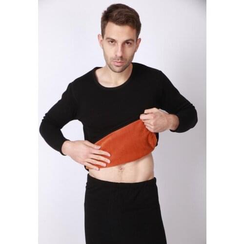 Manufacturers wholesale winter men pure cotton plus velvet Double to keep warm ong Johns super large plus size 3XL4XL5XL6XL7XL