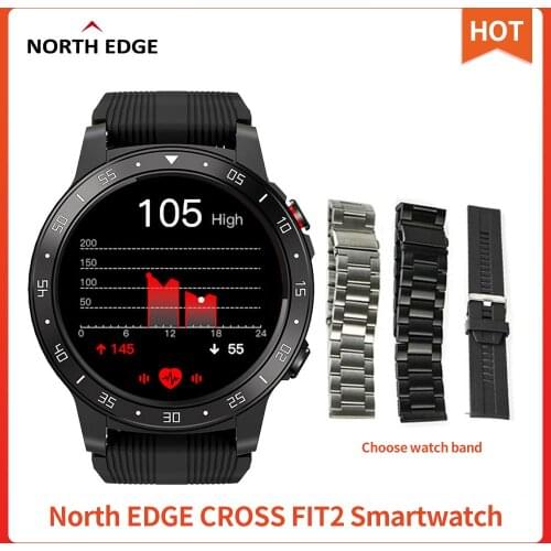 Original North EDGE Cross Fit 2 GPS Sports Smart Watch Dial Call Compass Atmospheric Altitude Monitor Outdoor Smartwatch