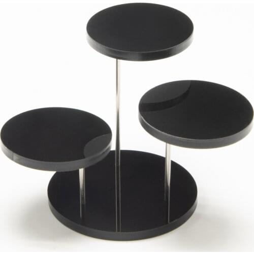 Acrylic Ring Jewelry Display Stand Multi-Layer Round Plexiglass Pendant Show Rack Cake Display Stand Kitchen Baking 3 Tray 2021