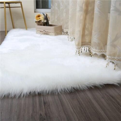 Living room/bedroom Sofa table Antiskid soft Pure White silk wool carpet 70 cm * 140 cm 80 cm *150 cm carpet modern carpet mat