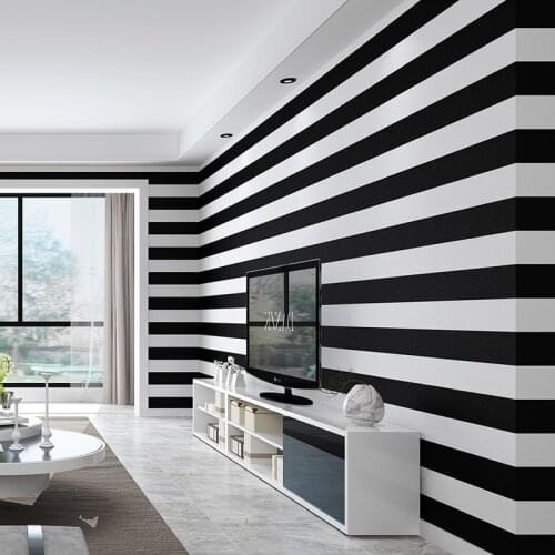 Modern Simple Stripe Wallpaper PVC Waterproof Bedroom Living Room TV Background Wall Papers 3D Home Improvement Decor Mural