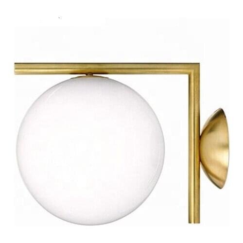 Modern Decoration Opal Glass Ball Indoor Wall Lamp Wandlamp Light Fixtures Bathroom Light Deco Maison industrial decor