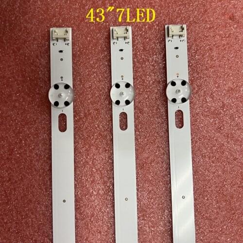 3 PCS LED Backlight strip for LG 43UJ635V 43UK6300PLB 43UJ651V 43UJ634V 43UJ630V 43UJ561V 43UJ655V LC43490059A LC43490058A