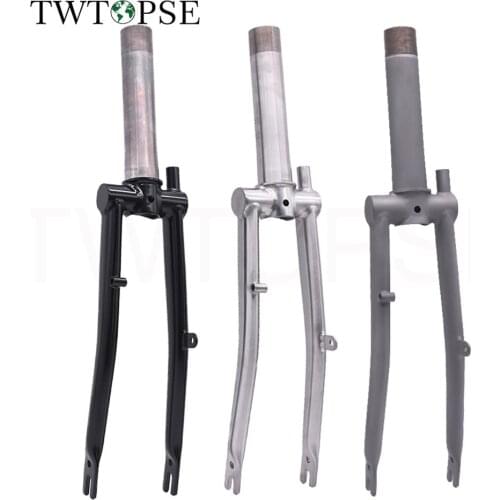 TWTOPSE Titanium Bicycle Fork For Brompton Folding Bike Cycling Front Fork Titanium 3AL 2.5V 16" original Size Part Accessories